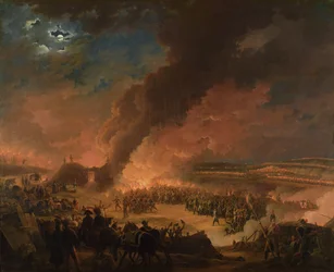 Napoleon (1769-1821) besucht die Biwaks am Vorabend der Schlacht von Austerlitz, 1. Dezember 1805